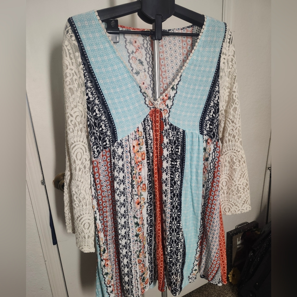 Kori Dress Bohemian Lace Patchwork